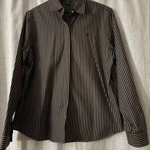 Lauren Ralph Lauren Black Pinstripe Dress Shirt